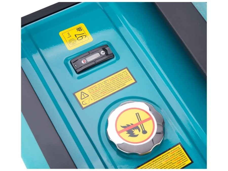 (obrázek pro) Elektrocentrála benzínová 7,0kW/15HP, pro svařování, elektrický start, podvozek HERON