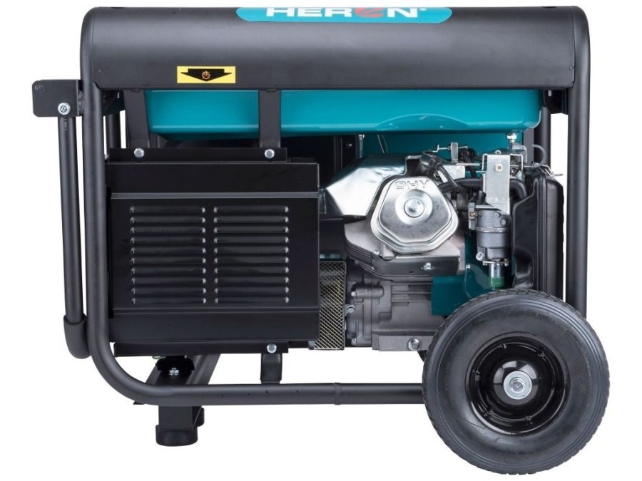 (obrázek pro) Elektrocentrála benzínová 7,0kW/15HP, pro svařování, elektrický start, podvozek HERON