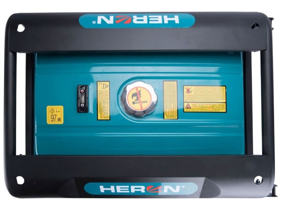(obrázek pro) Elektrocentrála benzínová 7,0kW/15HP, pro svařování, elektrický start, podvozek HERON