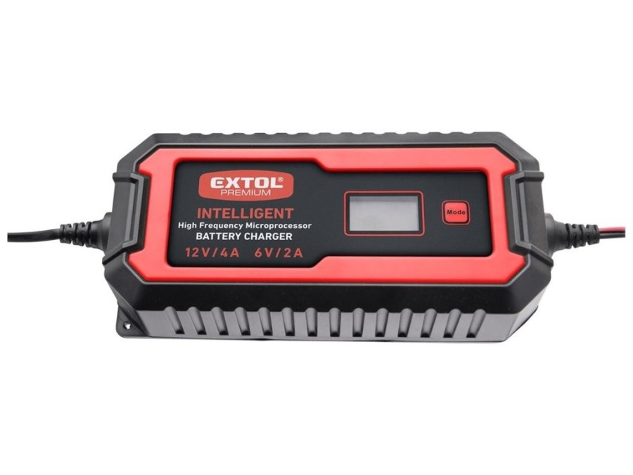 (obrázek pro) Autonabíječka 9stupňová, řízená mikroprocesorem, 12V/6V, 4A EXTOL PREMIUM