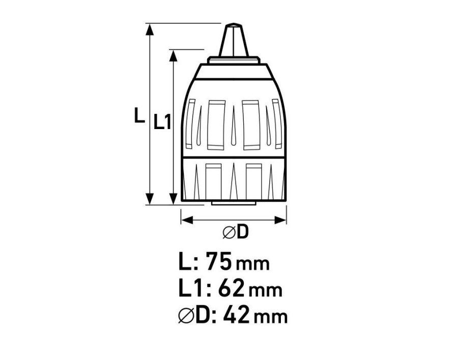 (obrázek pro) Hlava rychloupínací sklíčidlová 1.5-13mm EXTOL PREMIUM