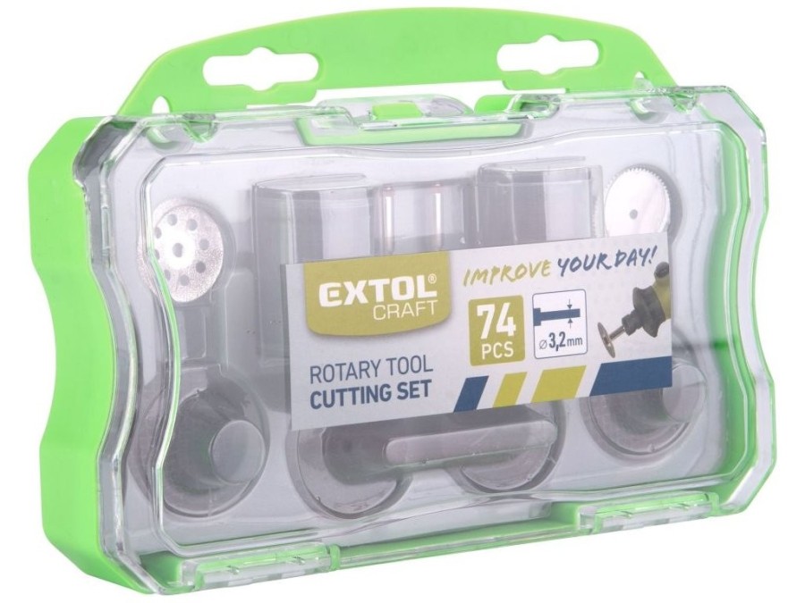(obrázek pro) Nástavce na přímou brusku sada 74 ks EXTOL PREMIUM
