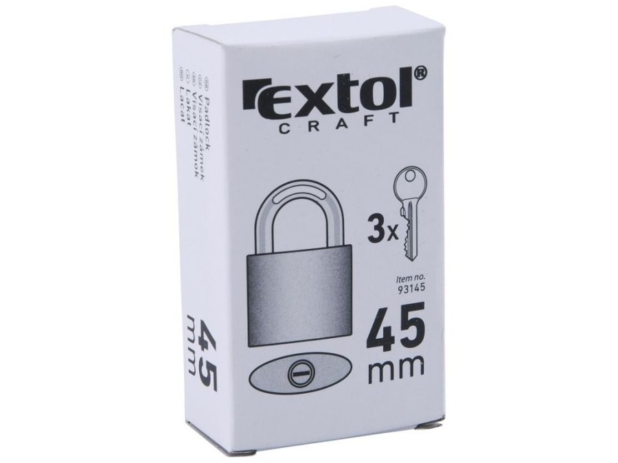 (obrázek pro) Zámek visací litinový, 45mm, EXTOL CRAFT