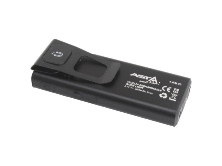 (obrázek pro) Inspekční svítilna, LED COB 1200 lm, nabíjecí, s magnetem ASTA