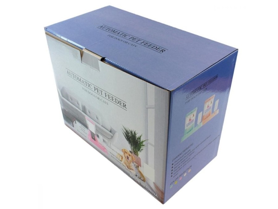 (obrázek pro) Automatický dávkovač krmiva a vody 2v1 pro domácí zvířata