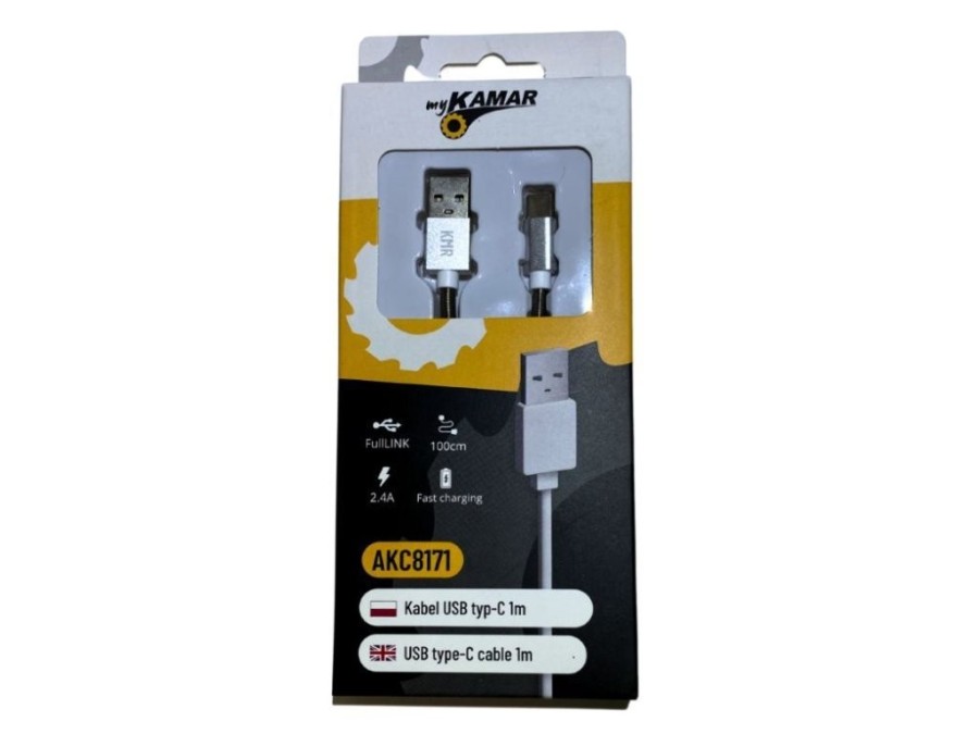 (obrázek pro) Nabíjecí kabel USB-A, USB-C, 1m