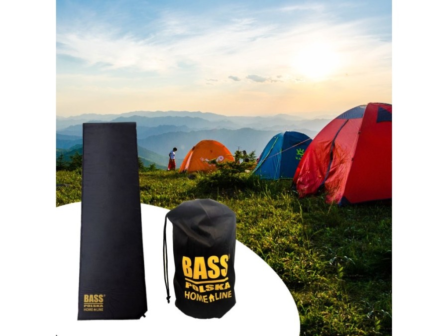 (obrázek pro) Karimatka samonafukovací 185x50x2.55cm, černá BASS