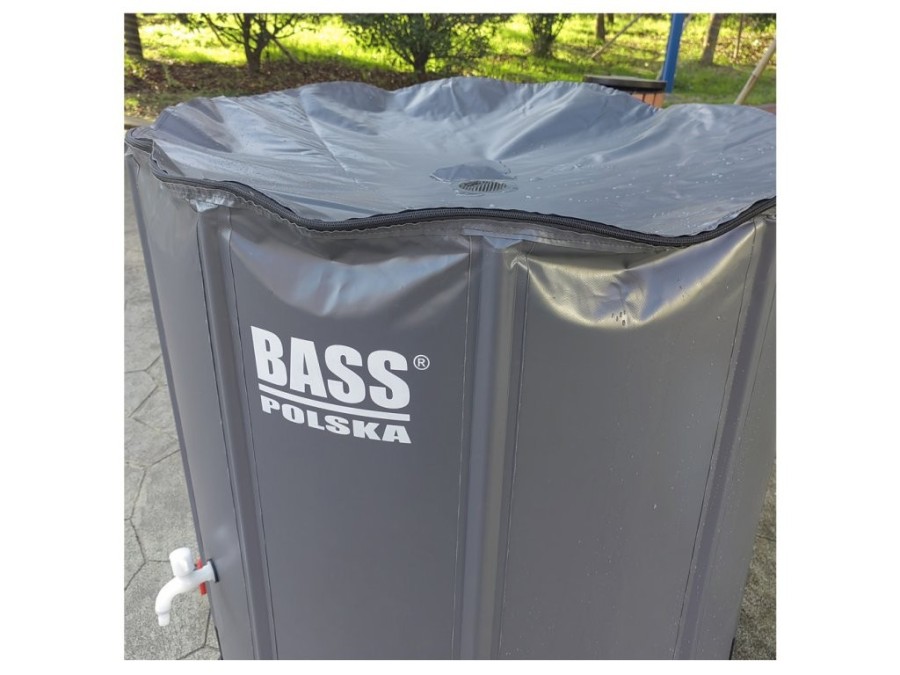 (obrázek pro) Nádrž na dešťovou vodu skládací 500l, šedá BASS