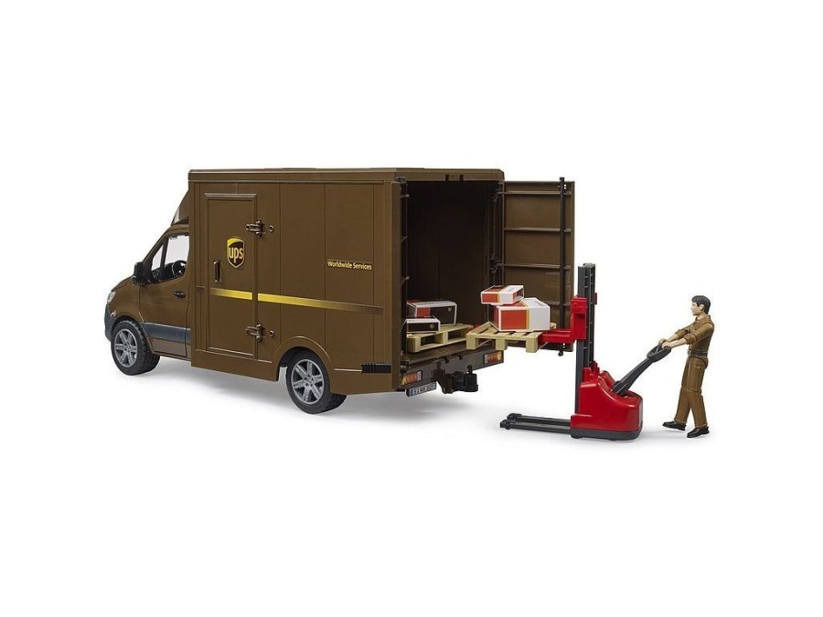 (obrázek pro) MB Sprinter UPS s příslušenstvím a řidičem BRUDER