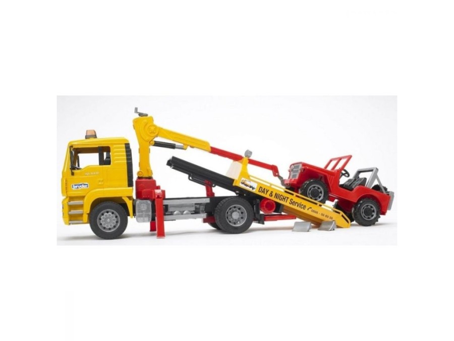 (obrázek pro) Odtahový vůz MAN TGA + Jeep 02750 BRUDER