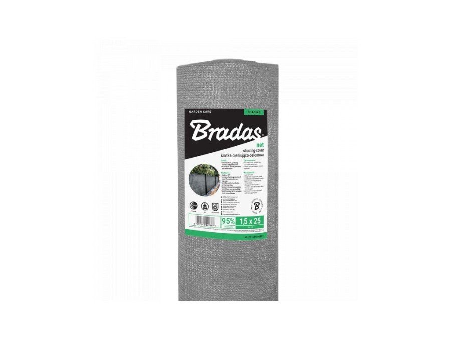 (obrázek pro) Stínící zahradní tkanina na pletivo 90%, 1,5x25m, 135g/m², šedá