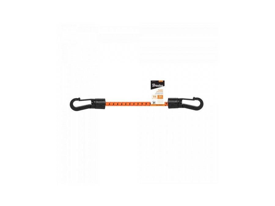 (obrázek pro) Upínací guma elastická 0,6x20cm s PVC háky BUNGEE CORD LOCK HOOK