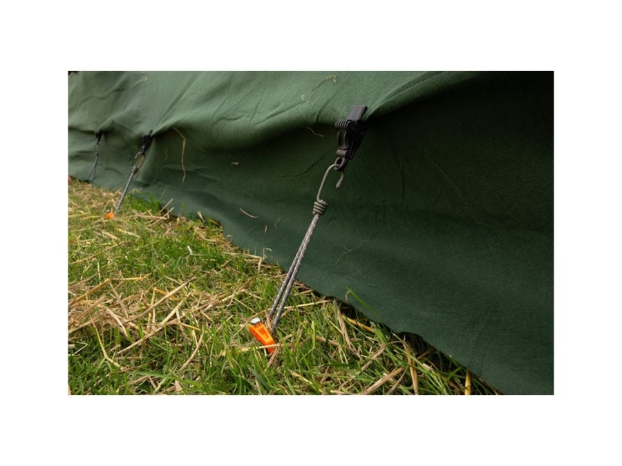 (obrázek pro) Upínací spona očková, na plachty, sítě, tkaniny, šedá, 1ks BUNGEE CORD CLIPS