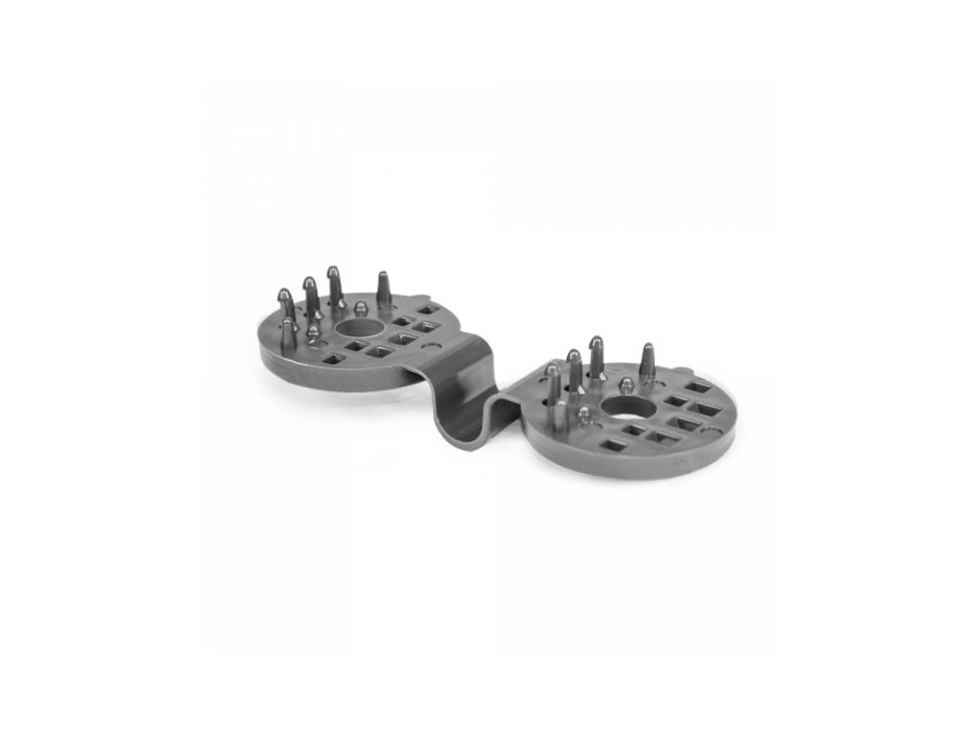 (obrázek pro) Upínací spona na sítě, tkaniny, šedá, BUNGEE CORD CLIPS