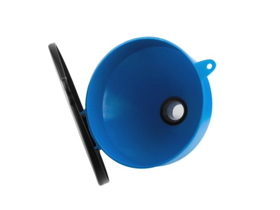 (obrázek pro) Nálevka pro kontejner na vodu IBC s filtrem DIA, průměr 25cm, vnější závit 2″ a krytem