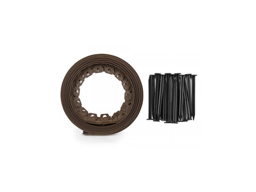 (obrázek pro) Obruba záhonů, hnědá 10m x 50mm EASY BORDER BRADAS