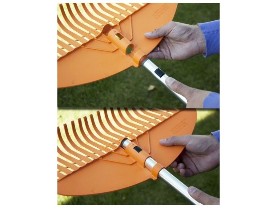 (obrázek pro) Plastové hrábě, 23 zubů TQ s hliníkovou násadou