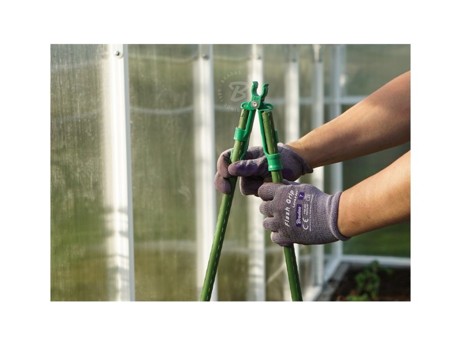 (obrázek pro) Spojka křížová na zahradní tyče 16mm, 3ks, nastavitelná