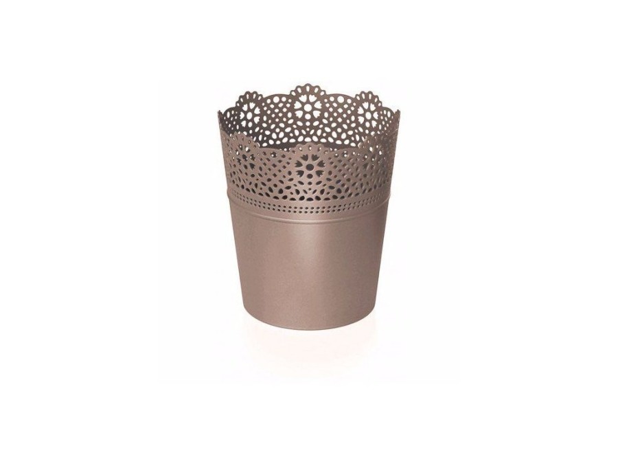 (obrázek pro) Plastový květináč 160mm DLAC160 LACE (Barva: Fuksie)