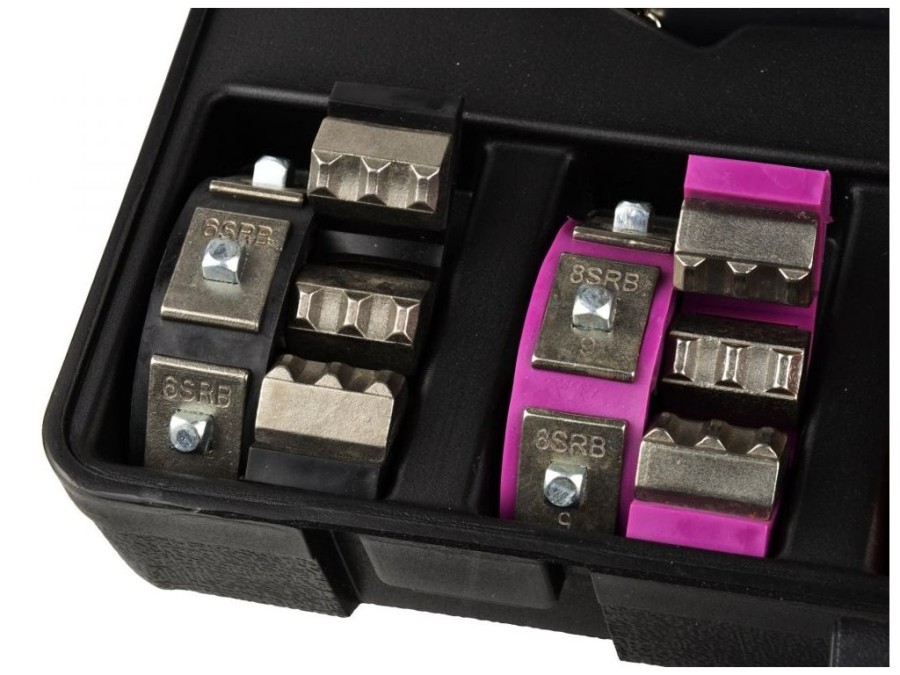 (obrázek pro) Hydraulické krimpovací lisovací kleště, sada na krimpování hadic klimatizací GEKO