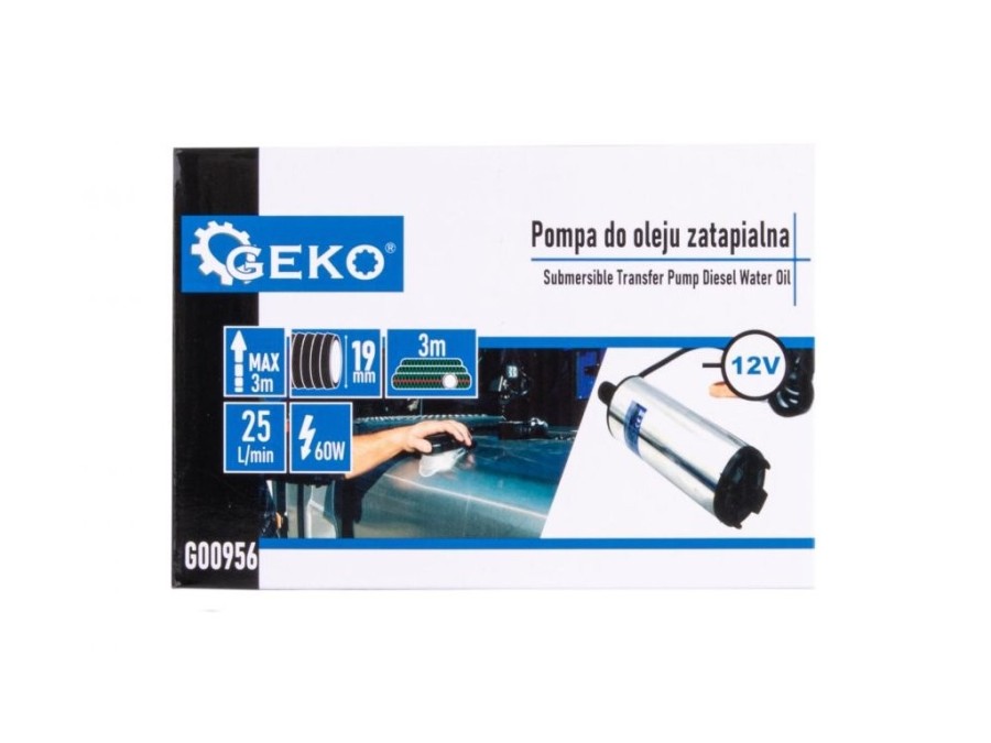 (obrázek pro) Mini čerpadlo na naftu, olej 12V, s hadicí GEKO