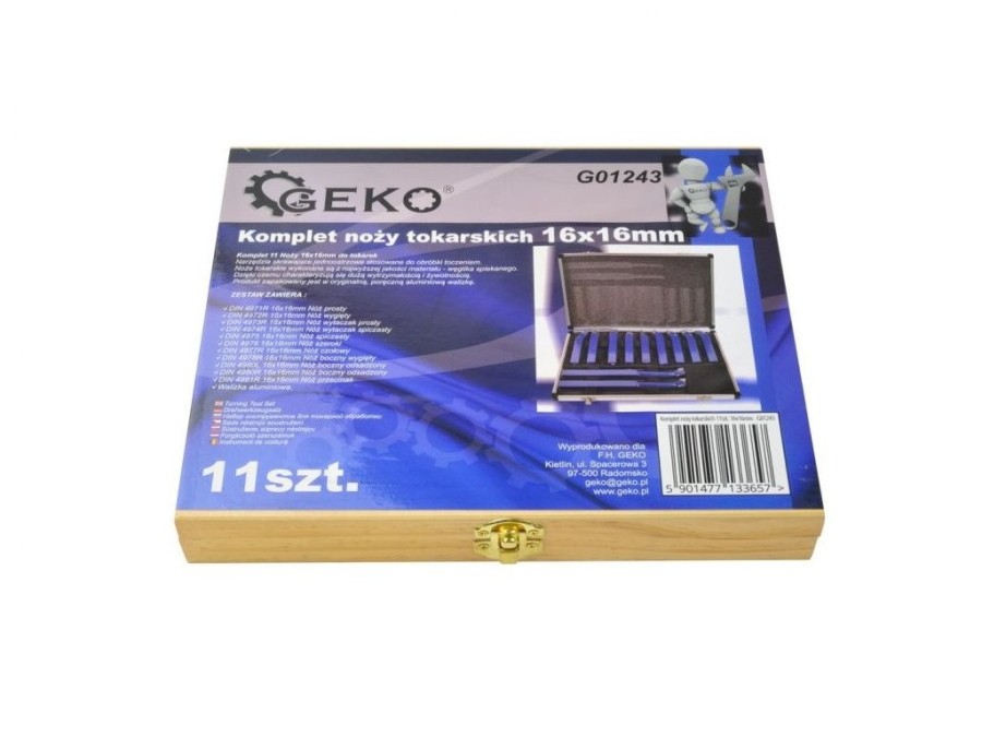 (obrázek pro) Nože soustružnické 11ks, 16x16 mm, GEKO