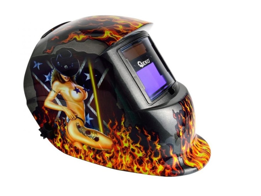 (obrázek pro) Svářečská kukla samostmívací Profi Flame GEKO