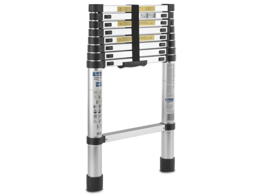 (obrázek pro) Teleskopický žebřík 2,6m, 150kg, hliníkový GEKO