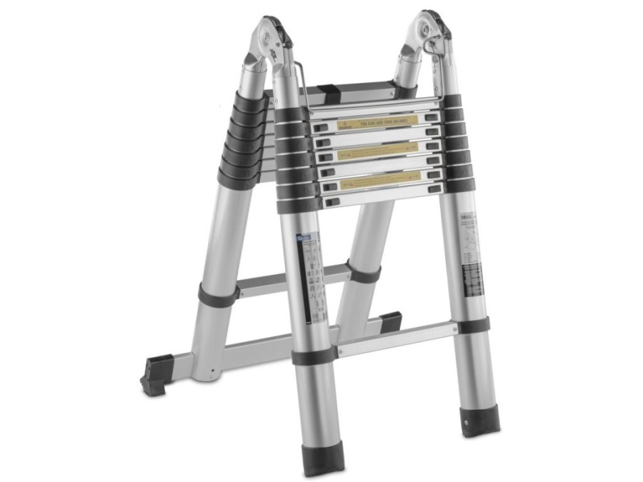 (obrázek pro) Multifunkční teleskopický žebřík 5m, 150kg, hliníkový GEKO