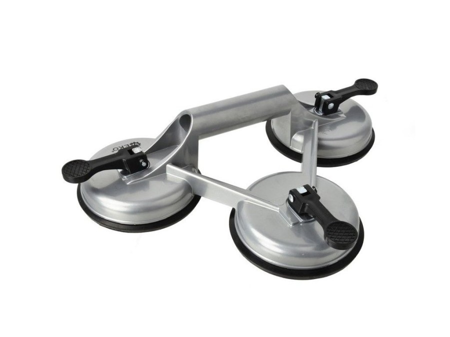 (obrázek pro) Přísavka na sklo a obklady, hliníková 3x115mm GEKO