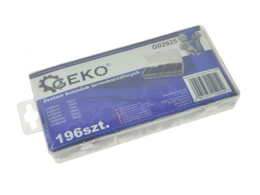(obrázek pro) Sada izolačních, teplem smrštitelných hadiček 196ks GEKO