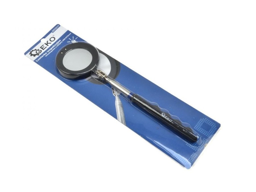 (obrázek pro) Teleskopické inspekční LED zrcátko 280-870mm GEKO