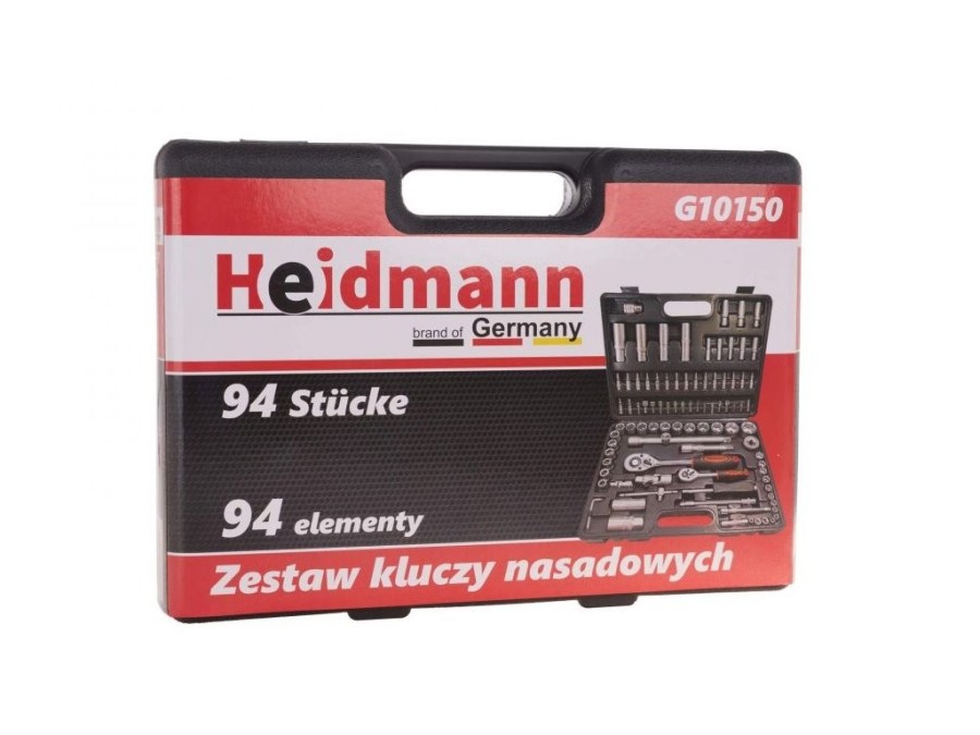 (obrázek pro) Gola sada 94ks, 1/2″, 1/4″ HEIDMANN