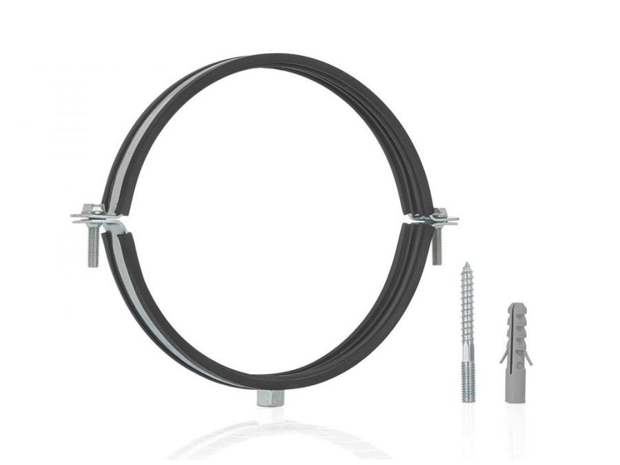 (obrázek pro) Objímka na trubky 8″ 200-212mm, s gumovou vložkou, dva šrouby GEKO