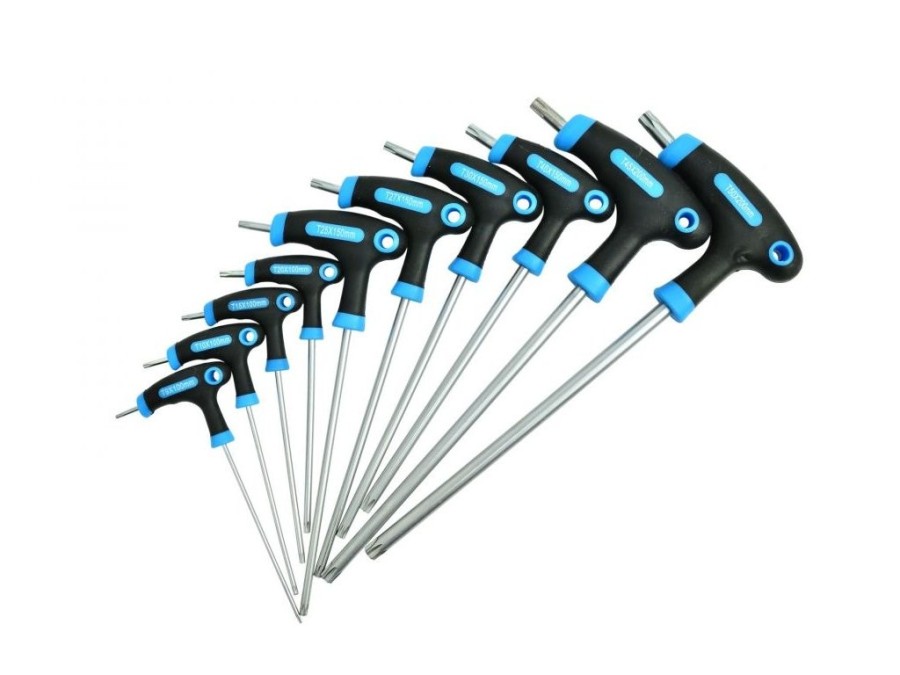 (obrázek pro) Sada klíčů torx, typ T, T9-T50, 10ks GEKO