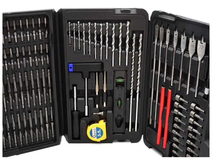 (obrázek pro) Sada bitů, vrtáků příslušenství 217ks GEKO