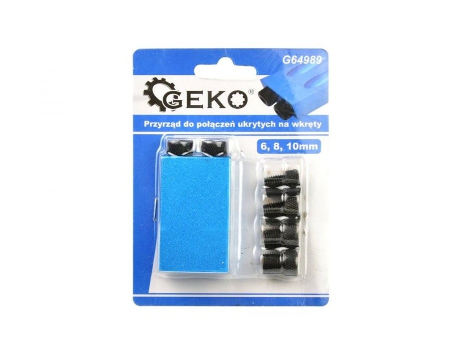 (obrázek pro) Spojovací přípravek 6, 8, 10mm pro dřevěné kolíky GEKO