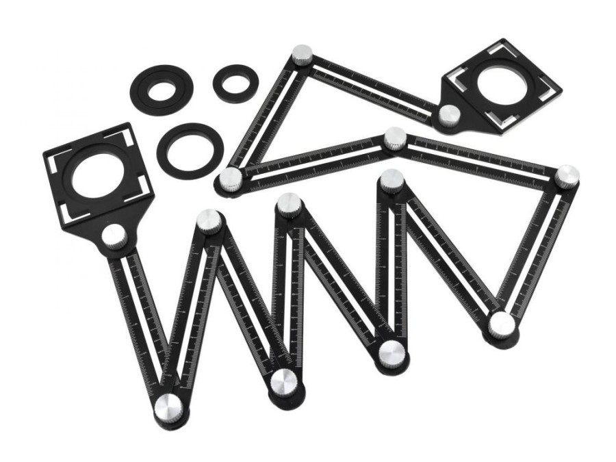 (obrázek pro) Víceúčelové dvanácti-dílné skládací pravítko GEKO