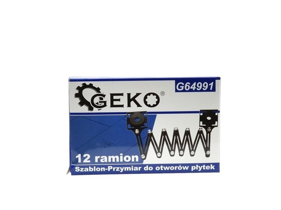 (obrázek pro) Víceúčelové dvanácti-dílné skládací pravítko GEKO