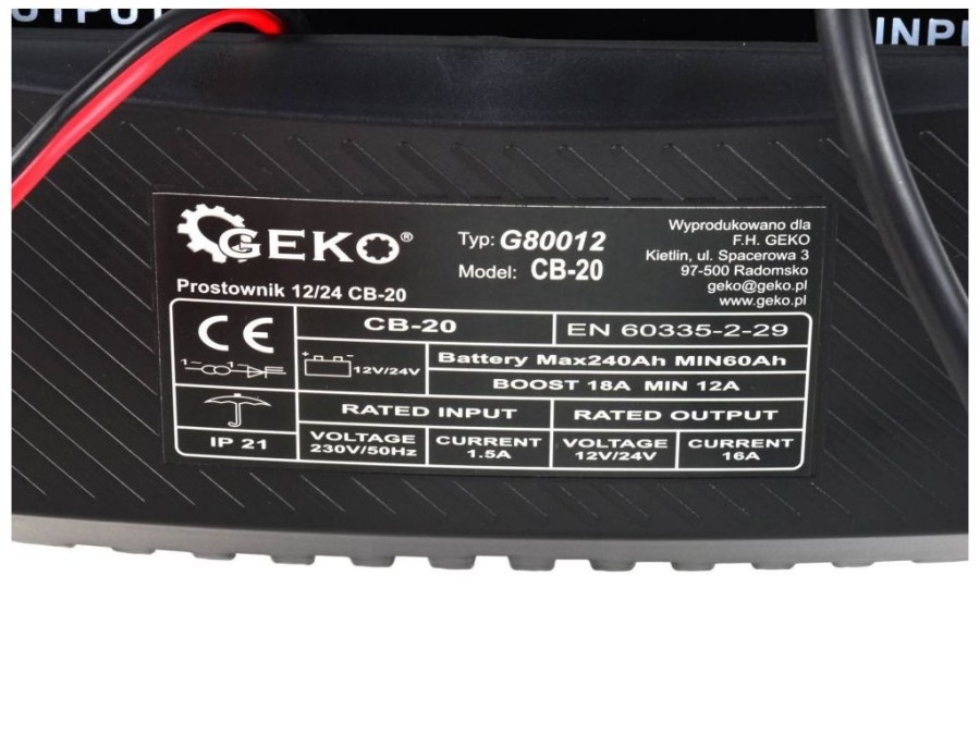 (obrázek pro) Nabíječka autobaterií 12/24V, CB-20 GEKO