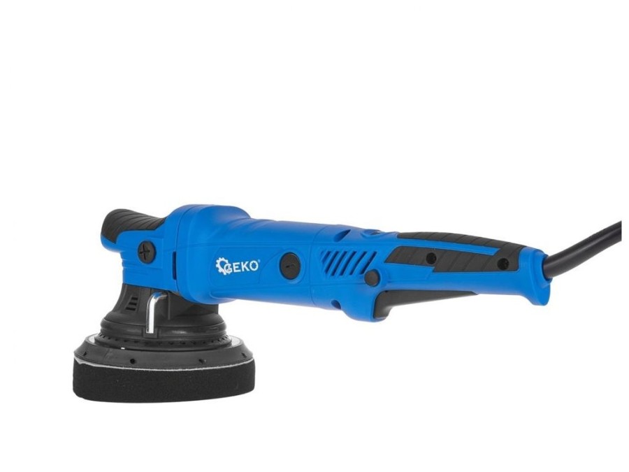 (obrázek pro) Leštička Dual Action, 150mm, 7 rychlostí, sada 4ks kotoučů GEKO