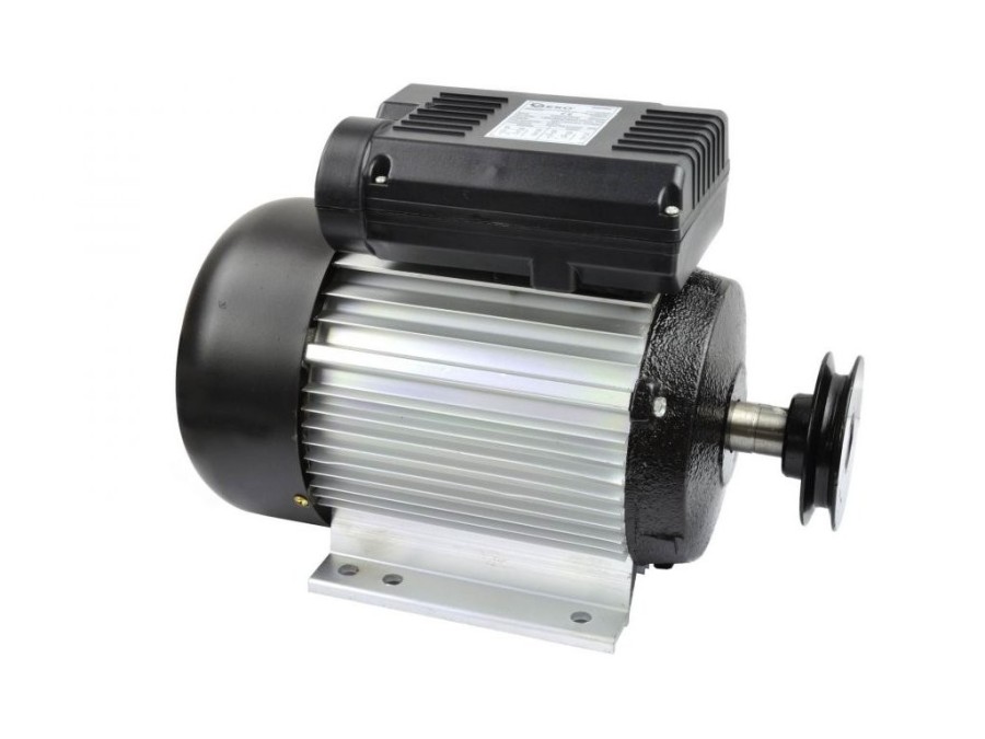 (obrázek pro) Elektromotor 2,2kW, 230V, 1 fázový s řemenicí GEKO