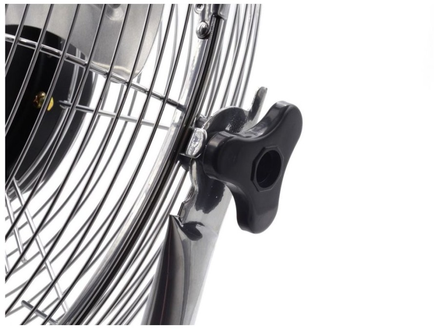 (obrázek pro) Podlahový ventilátor 120W, 45cm ocelový INOX GEKO