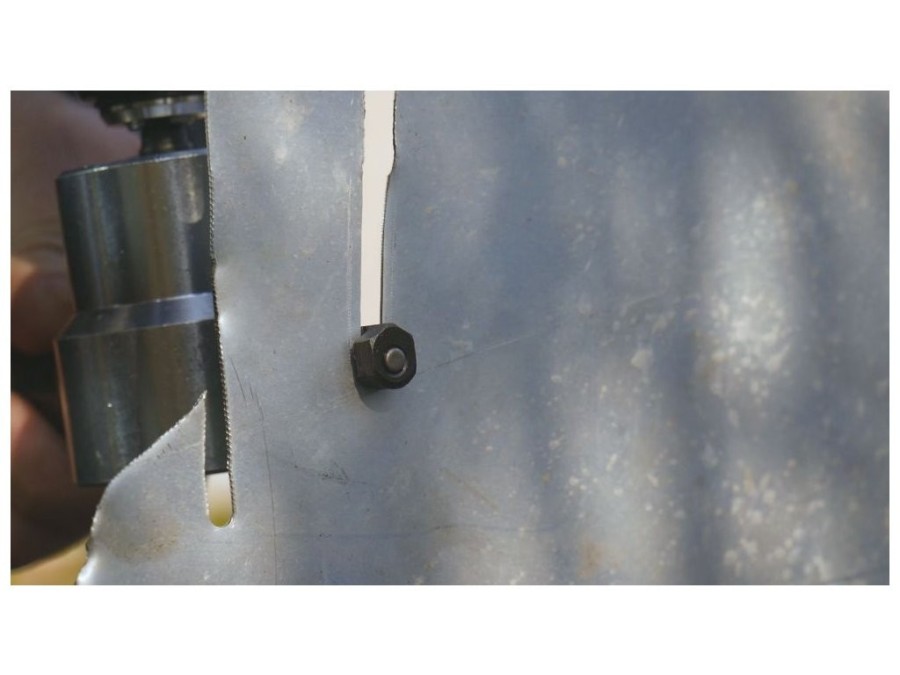 (obrázek pro) Prostřihovač plechu do ruční vrtačky GEKO