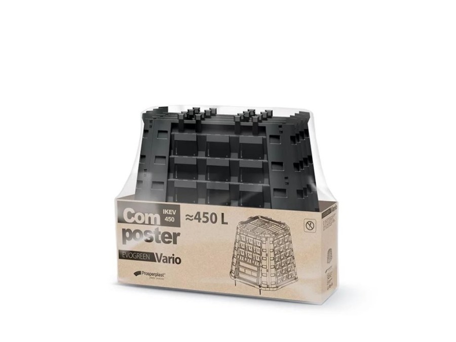 (obrázek pro) Plastový kompostér 450l, černý EVOGREEN VARIO
