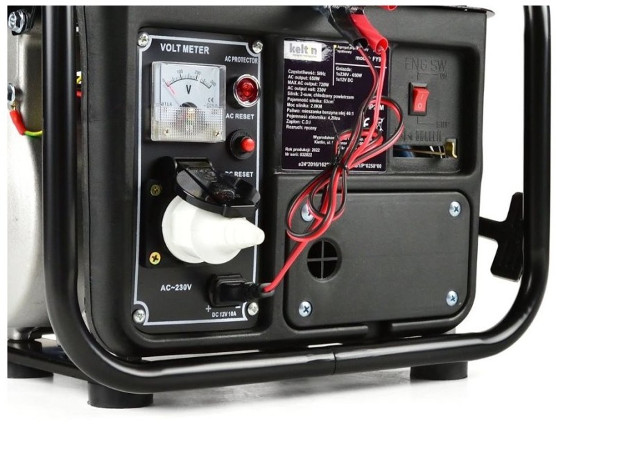 (obrázek pro) Elektrocentrála benzínová 650W, 12/230V KELTIN