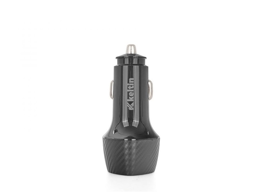 (obrázek pro) Nabíječka do auta s funkcí rychlého nabíjení 2xUSB QC3, 0,36W, 7,2A KELTIN