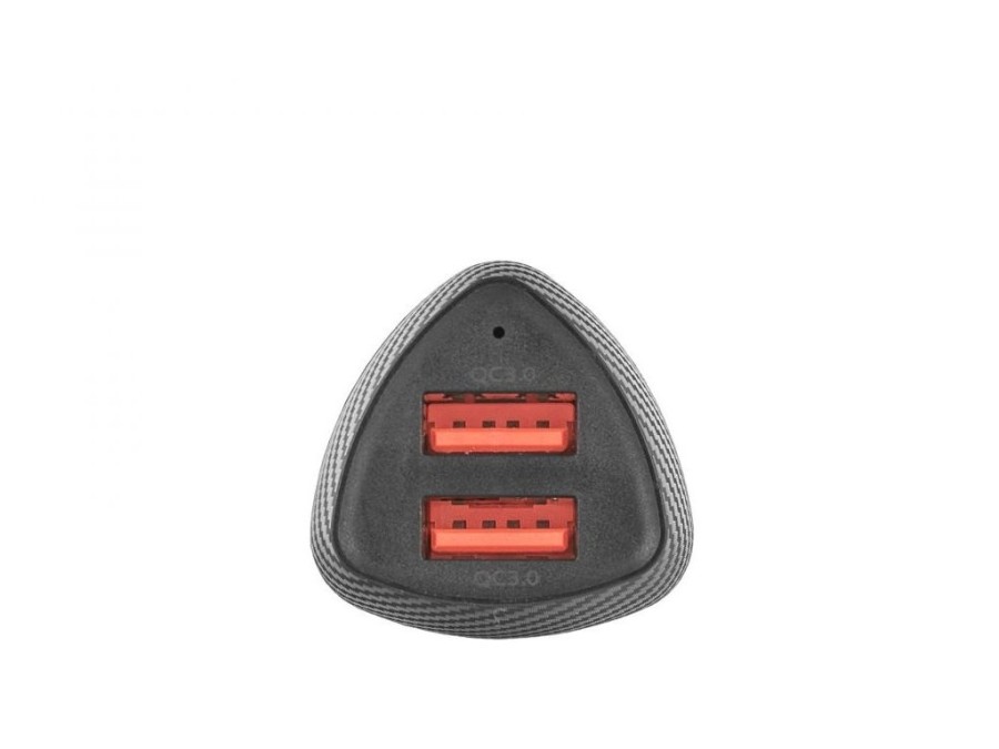 (obrázek pro) Nabíječka do auta s funkcí rychlého nabíjení 2xUSB QC3, 0,36W, 7,2A KELTIN