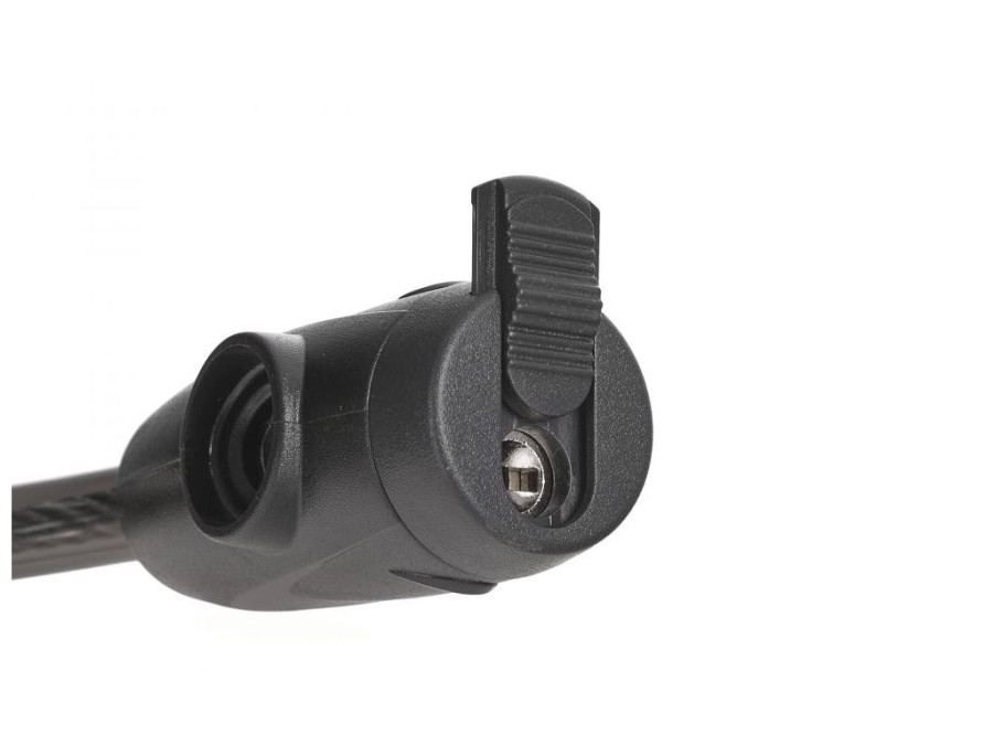 (obrázek pro) Zámek na jízdní kolo, lanový, 12x1200mm, zamykání na klíč KELTIN