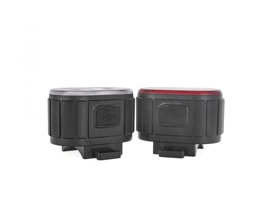 (obrázek pro) Osvětlení jízdního kola, sada přední 350mAh, zadní 230mAh KELTIN